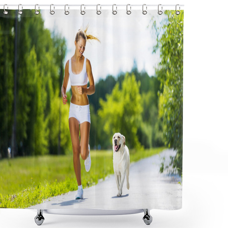 Personality  Sport Girl Shower Curtains