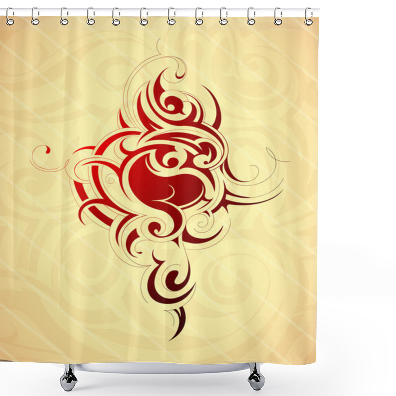 Personality  Artistic Tattoo Shape Shower Curtains