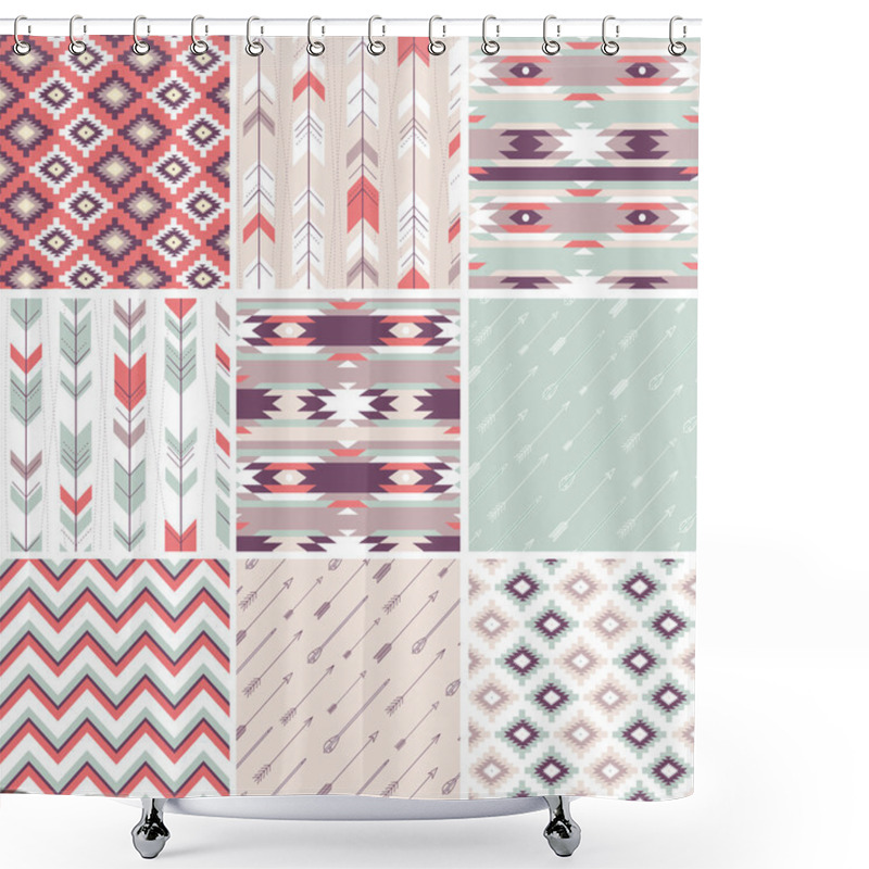 Personality  Pattern In Aztec Style Shower Curtains