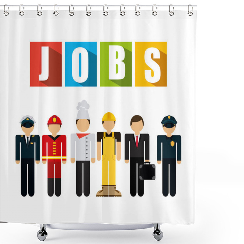 Personality  Jobs Concept  Shower Curtains