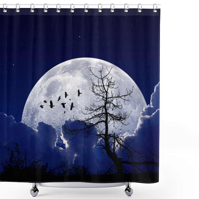 Personality  Midnight Moon Shower Curtains