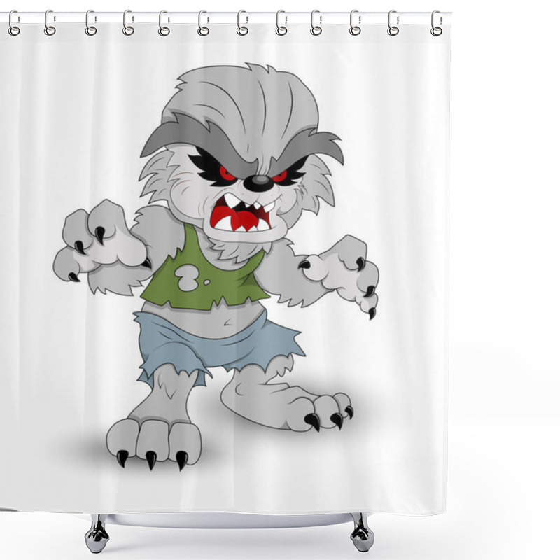 Personality  Cartoon Werewolf Shower Curtains