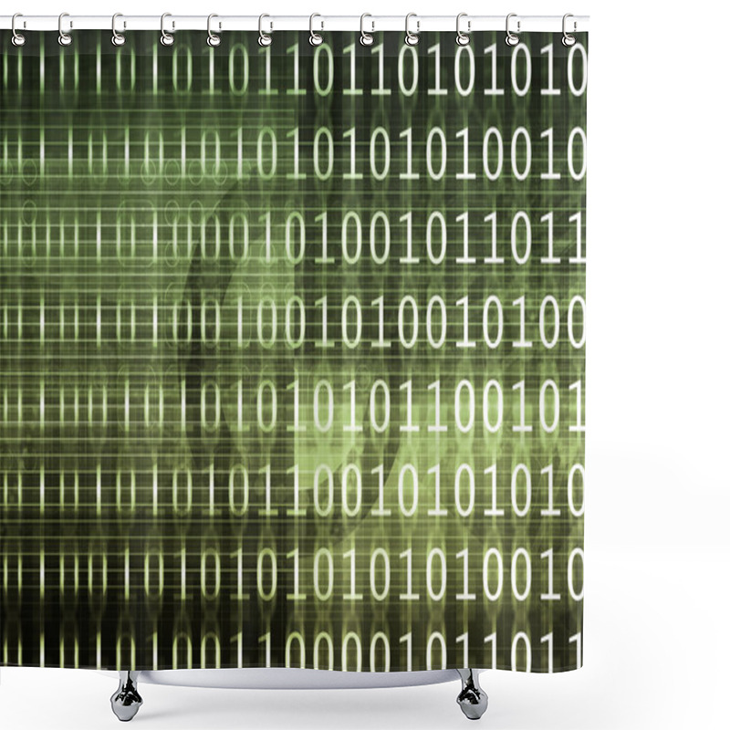 Personality  Information Technology Shower Curtains