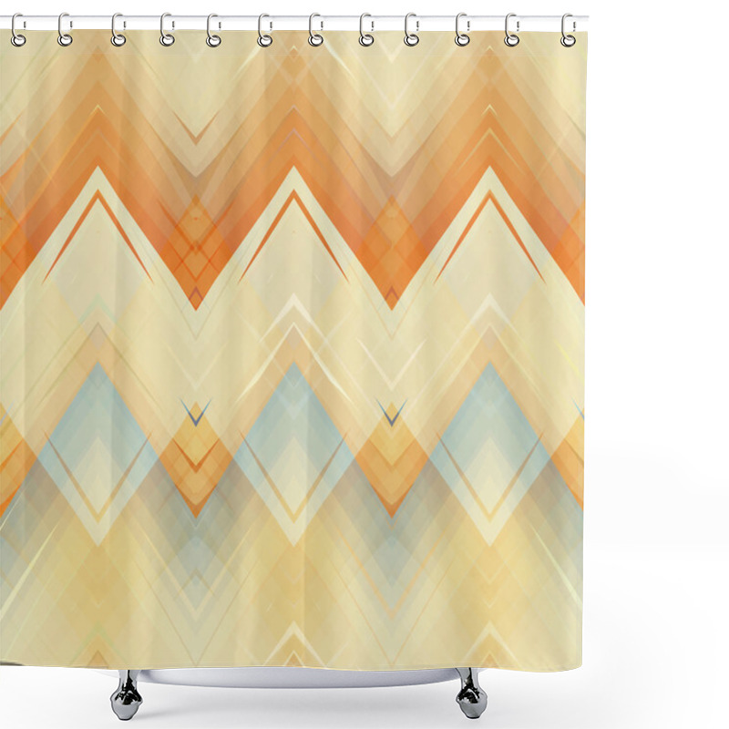 Personality  Ethnic Zigzag Seamless Pattern Shower Curtains