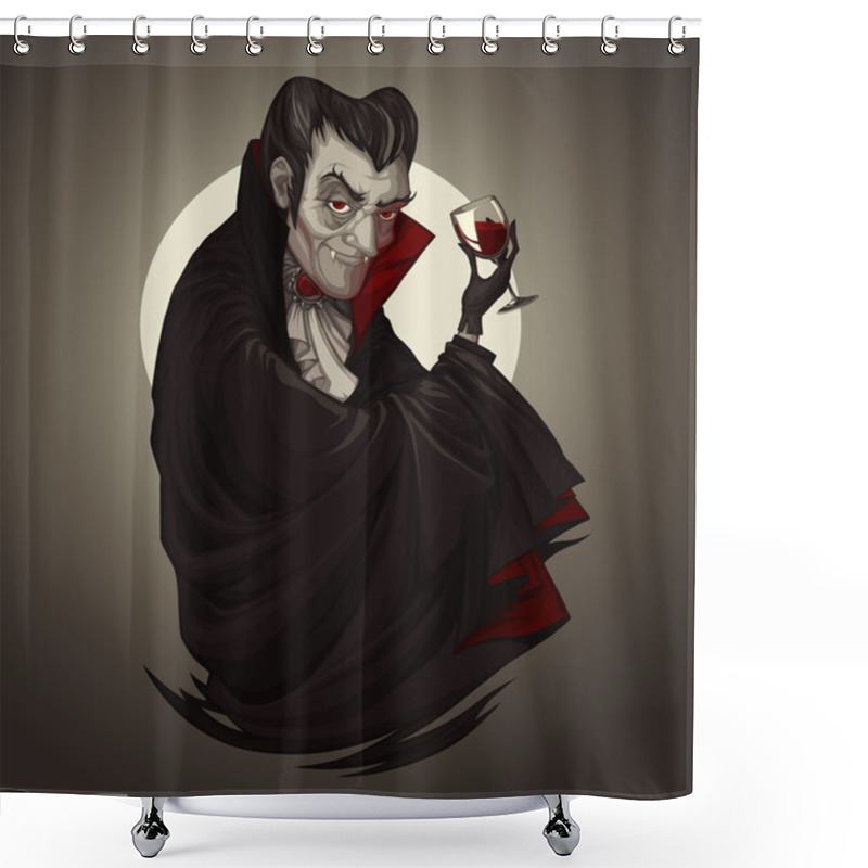 Personality  Count Dracula Shower Curtains