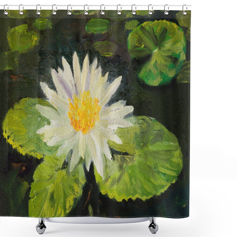 Personality  Water Lily Shower Curtains