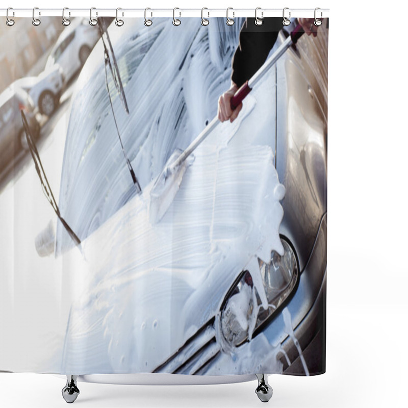 Personality  Cleaning Car Shower Curtains