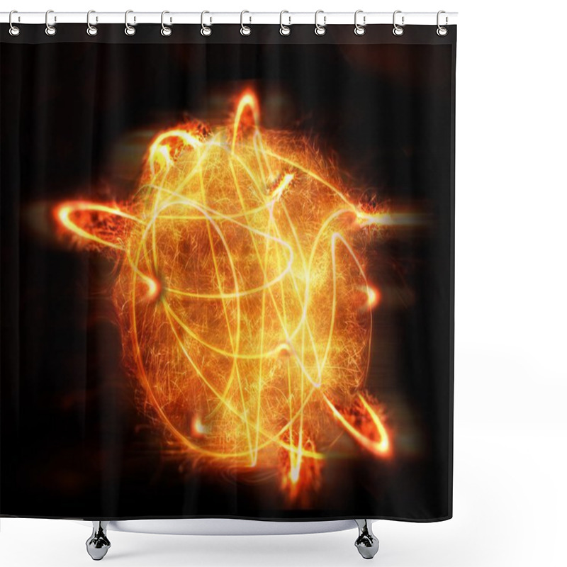 Personality  Fireball shower curtains