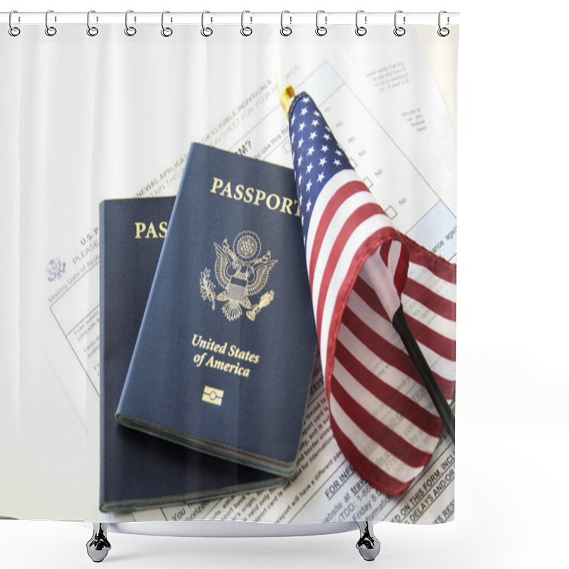 Personality  Concept US Immigration/travel Shower Curtains