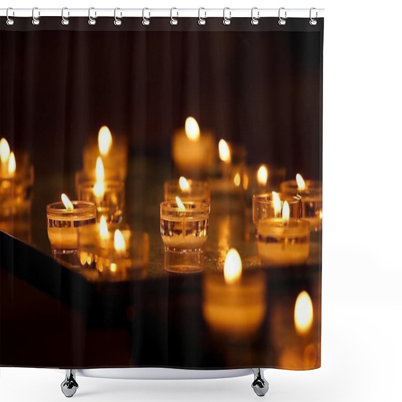 Personality  Candle Shower Curtains