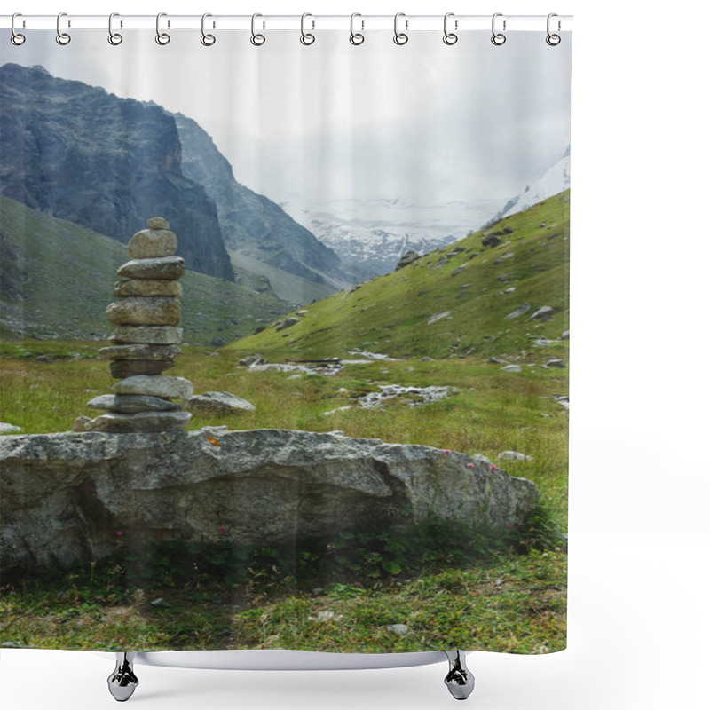 Personality  Stones Architecture In Mountains Russian Federation, Caucasus, July 2012 Shower Curtains