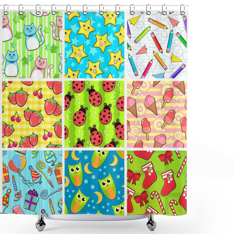 Personality  Seamless Patterns Shower Curtains