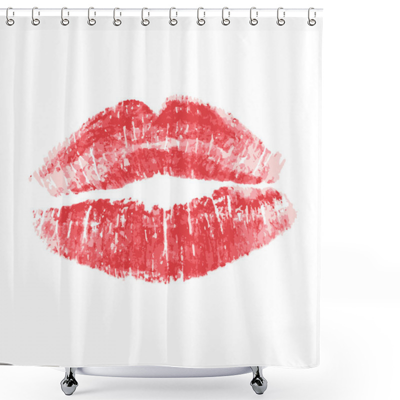 Personality  Lipstick Kiss Shower Curtains