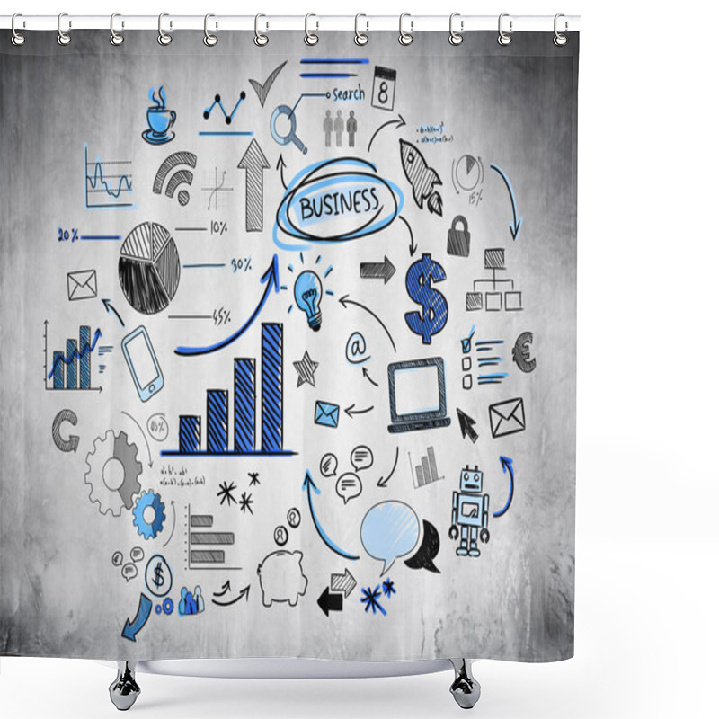 Personality  Economics Trend Shower Curtains