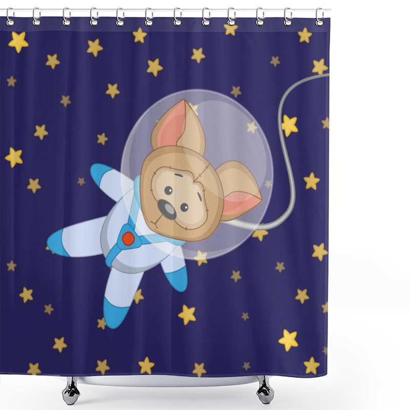 Personality  Dog Astronaut In Space Shower Curtains