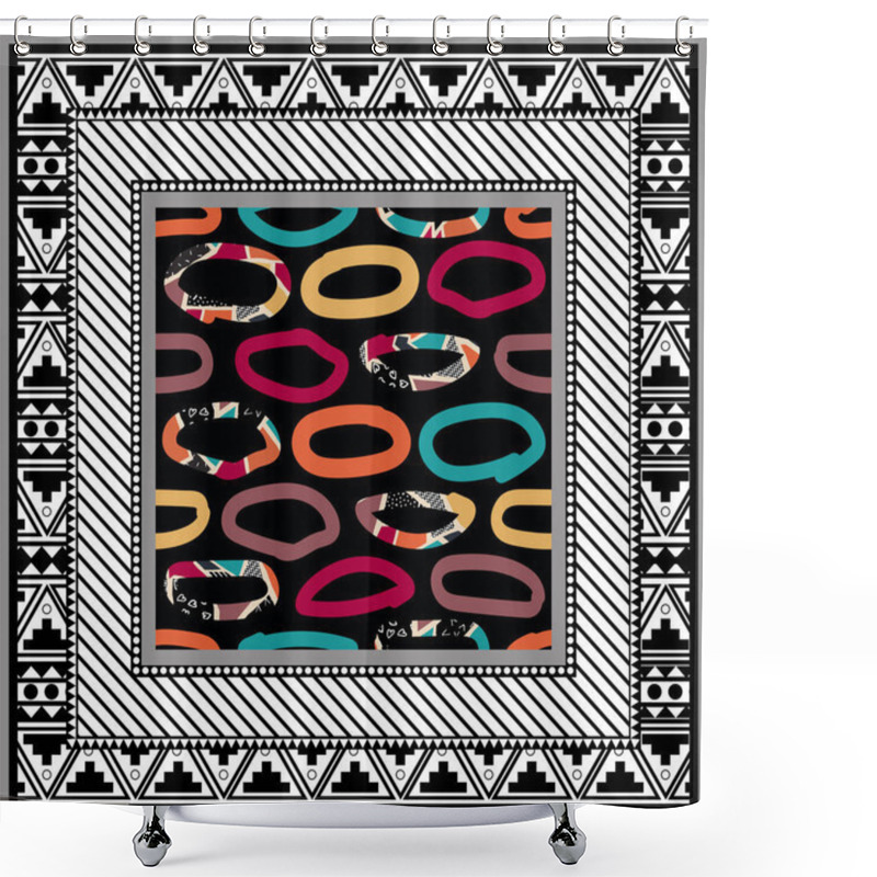 Personality  Scarf Abstract Background Shower Curtains