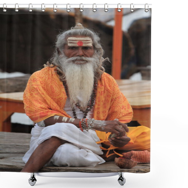 Personality  Holy Sadhu Shower Curtains