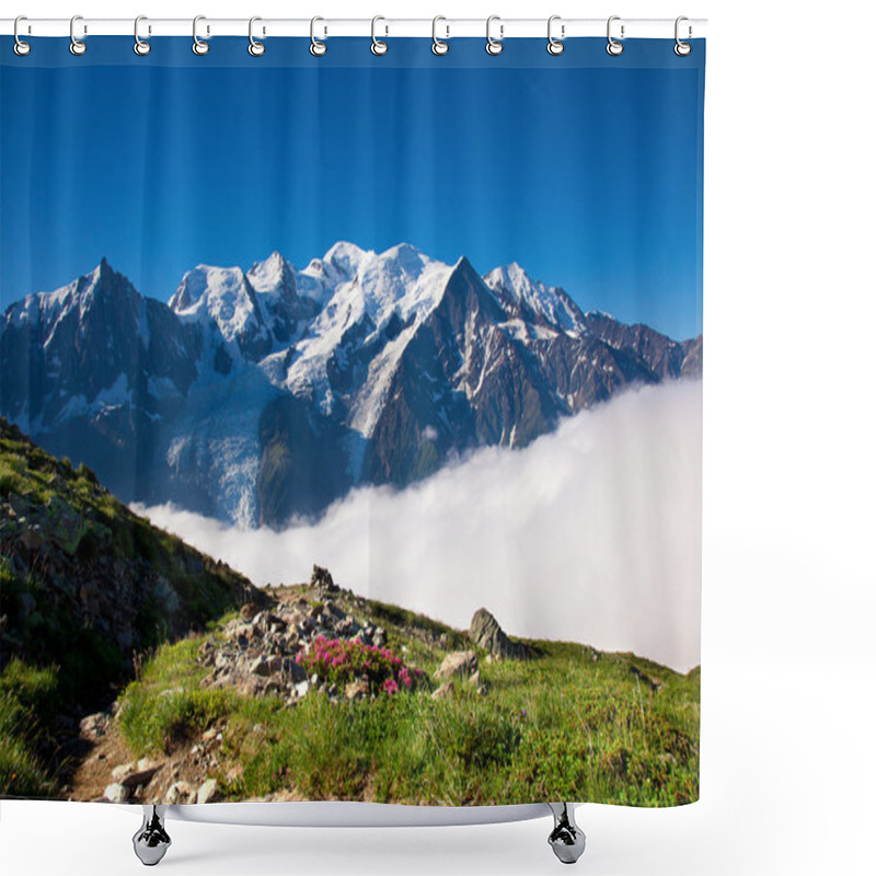 Personality  A Beautiful View Of The French Alps Shower Curtains