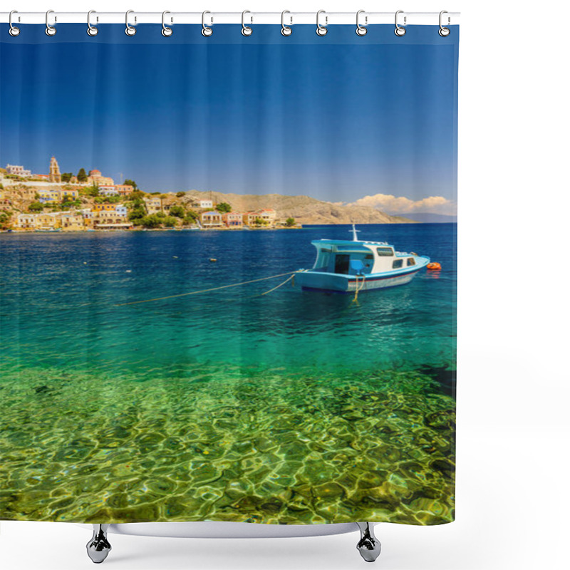 Personality  Scenic Symi Island Shower Curtains