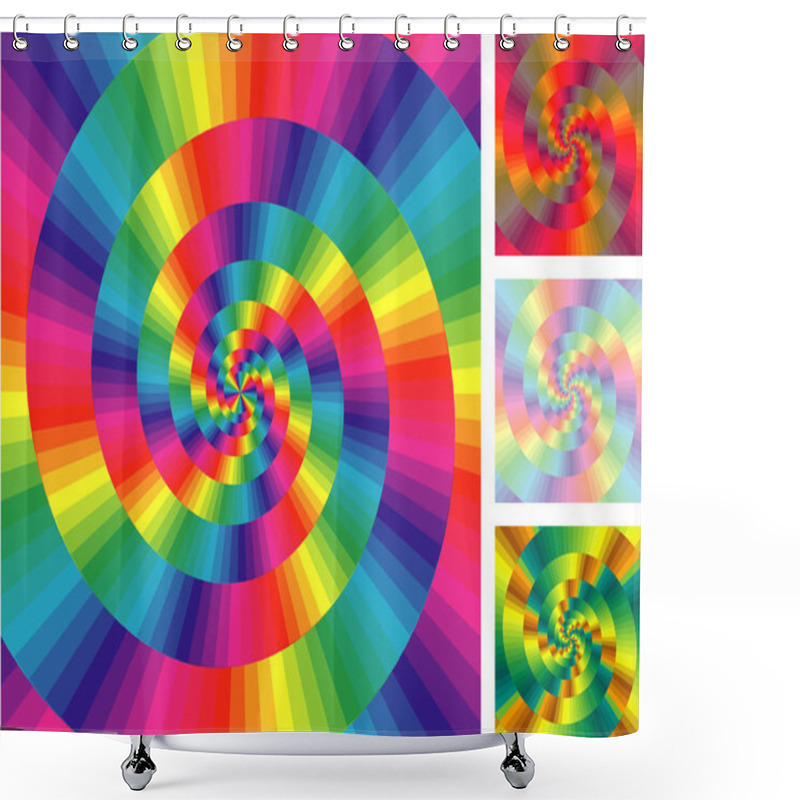 Personality  Rainbow. Shower Curtains