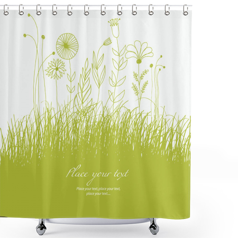 Personality  Floral Background Shower Curtains