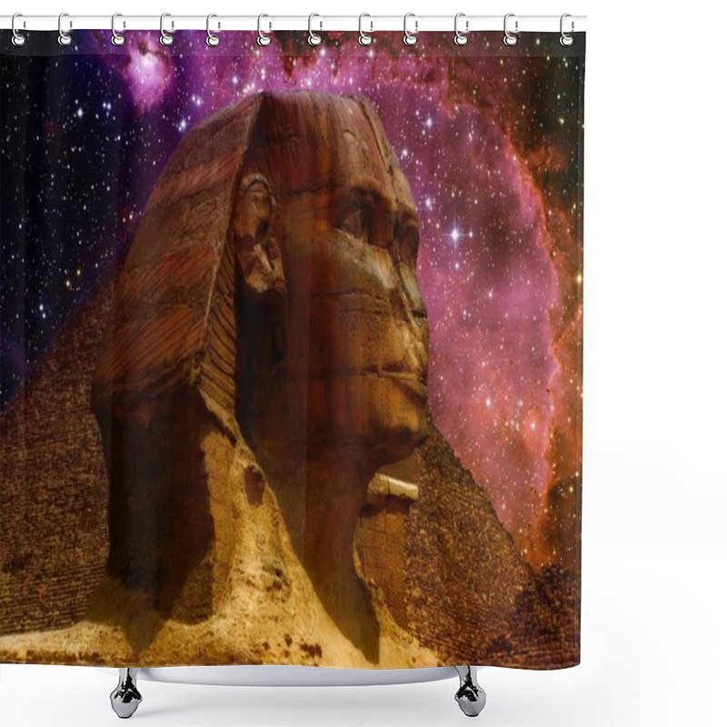 Personality  Sphinx And Small Magellanic Cloud (Elements Of This Image Furnis Shower Curtains