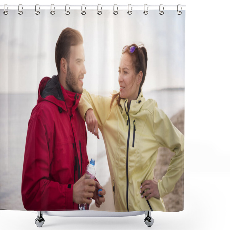 Personality  Short Break During Physical Activities Shower Curtains