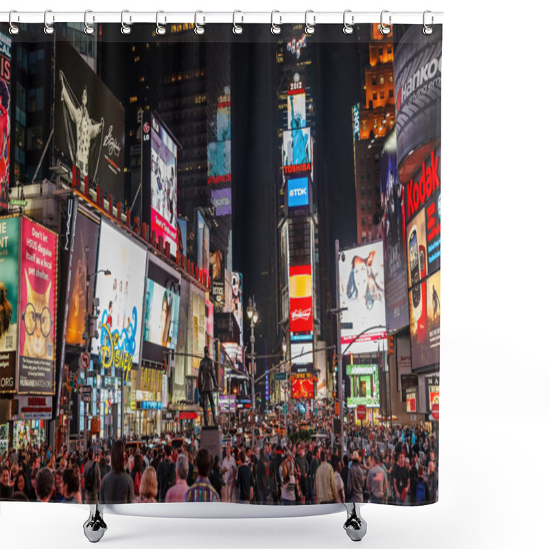 Personality  Times Square At Night Shower Curtains