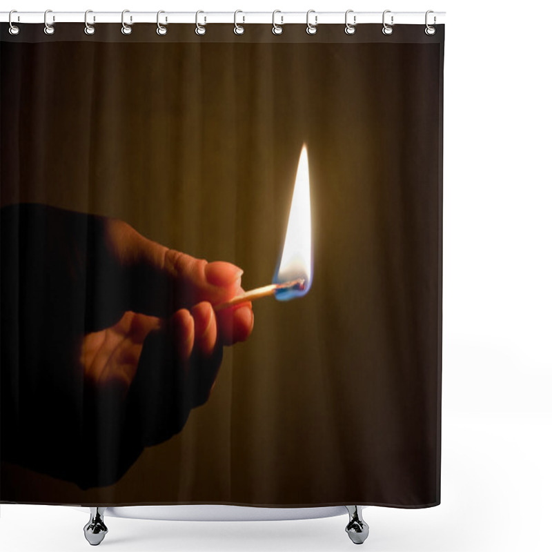 Personality  Match Fire Shower Curtains