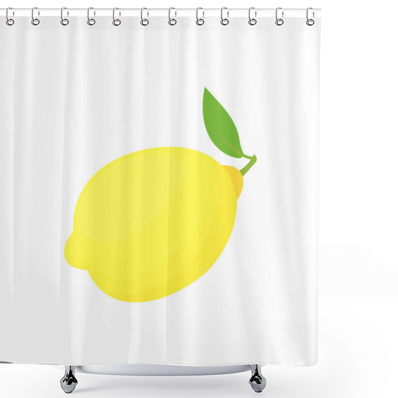 Personality  Lemon Icon In Cartoon Style Shower Curtains