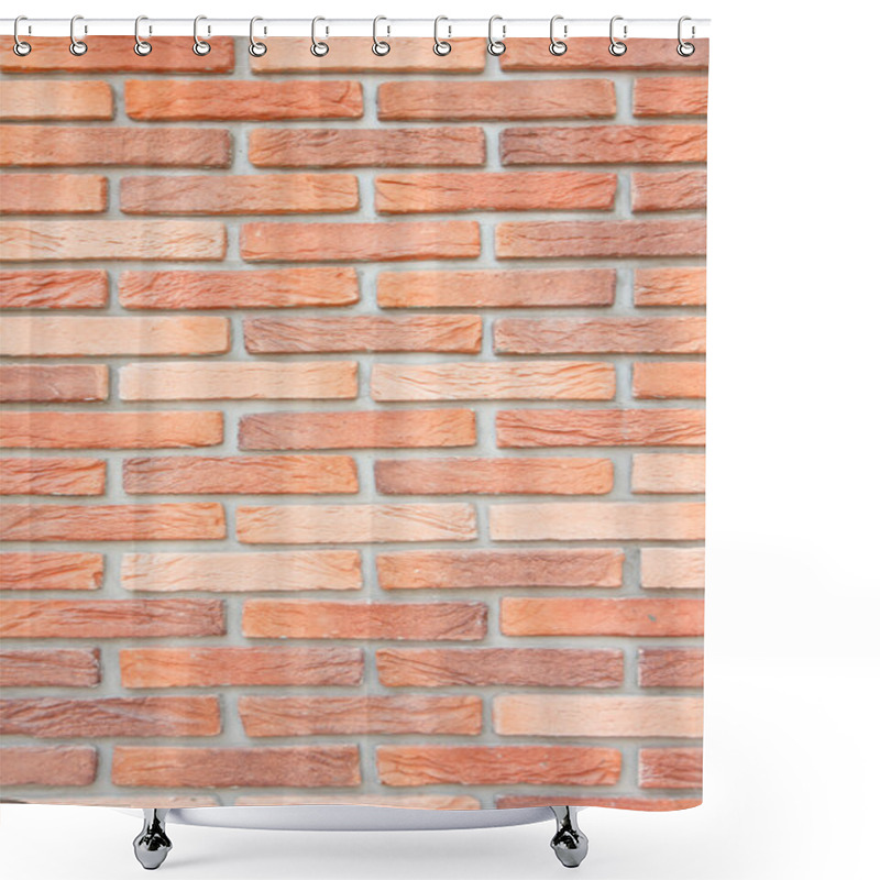 Personality  Red Brick Wall Background And Texture - Stock Image Shower Curtains