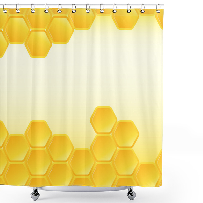 Personality  Vector Honeycomb Background Shower Curtains