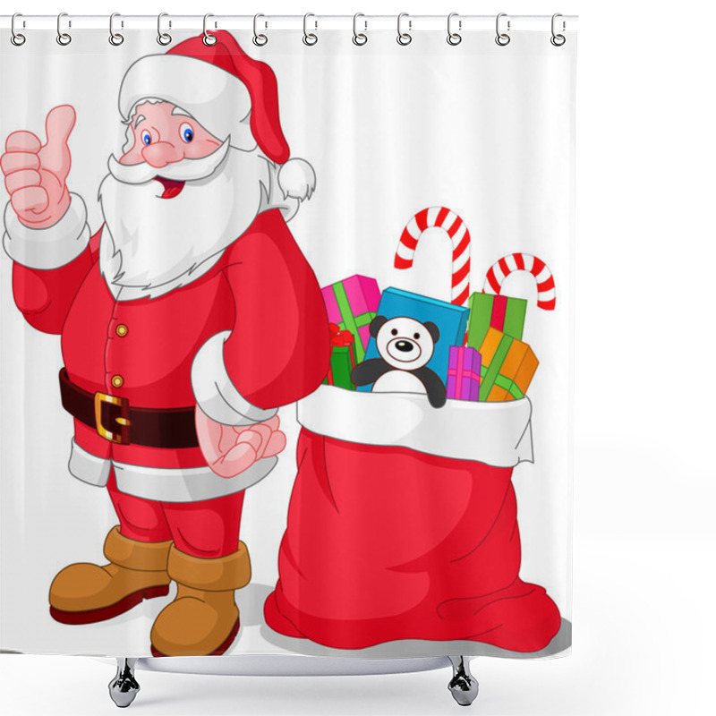 Personality  Happy Santa Shower Curtains