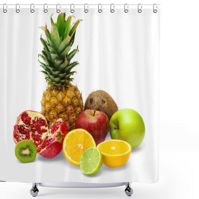 Personality  Group Of Fresh Fruits Shower Curtains