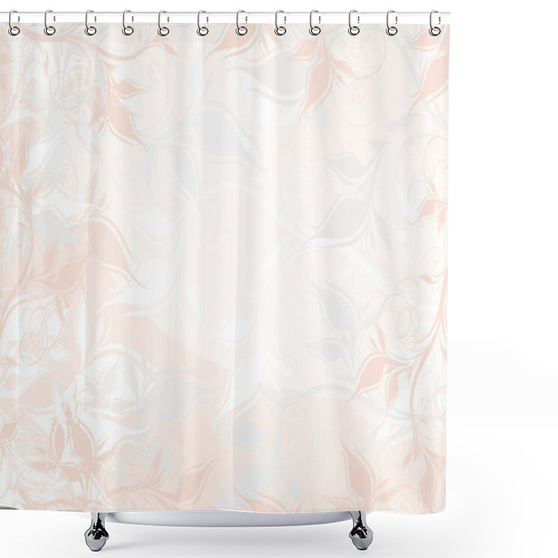 Personality  Vector Floral Background Shower Curtains