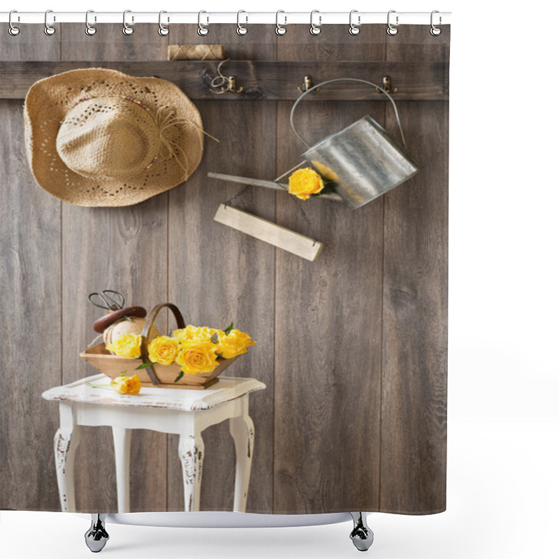 Personality  Garden Shed Shower Curtains