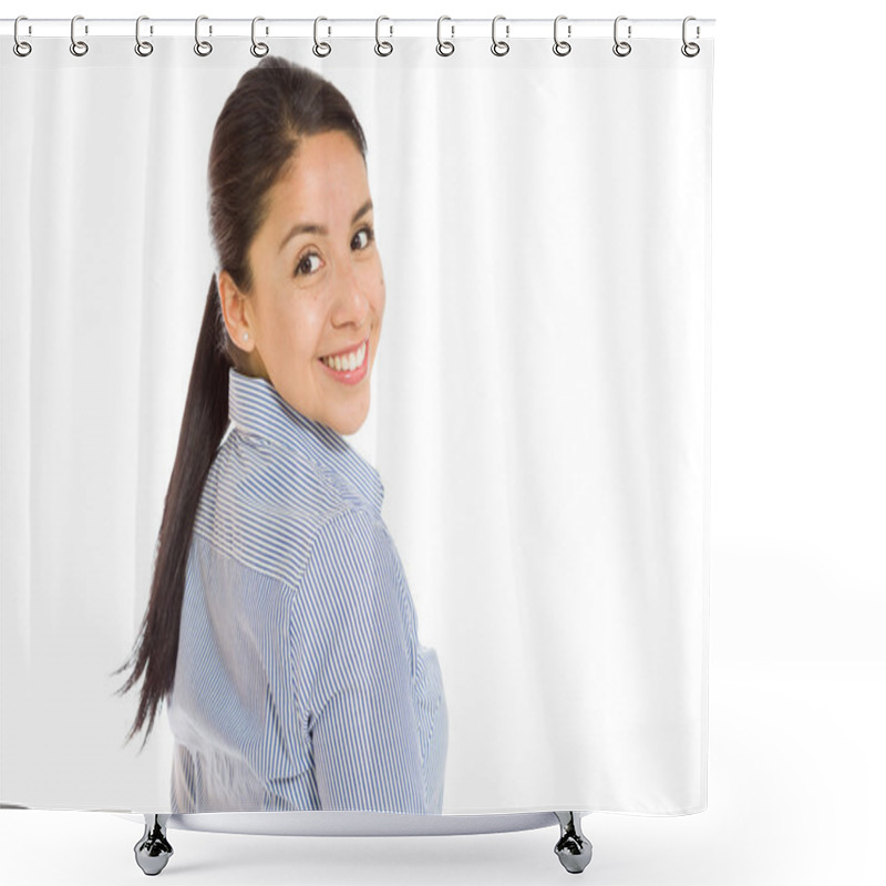 Personality  Model Turning Around Shower Curtains