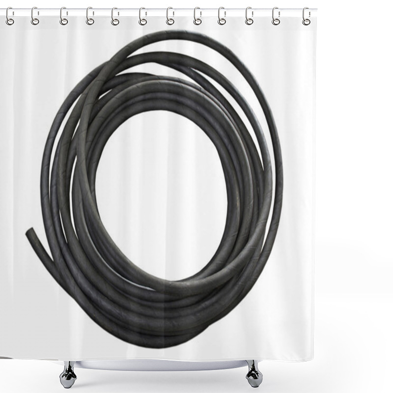 Personality  Rubber Hose Coil. Shower Curtains