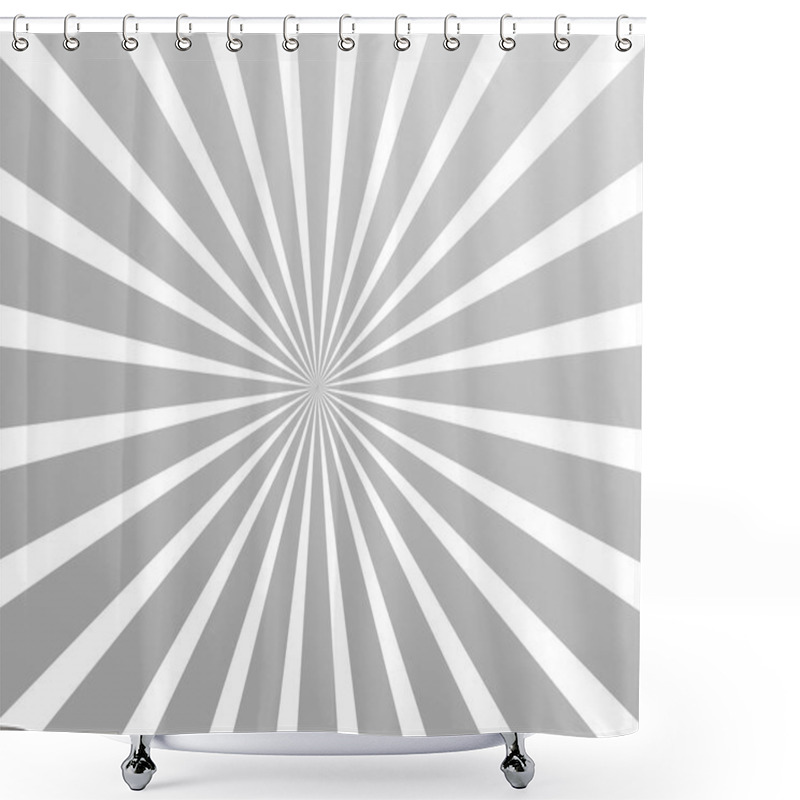 Personality  Gray Ray Shower Curtains