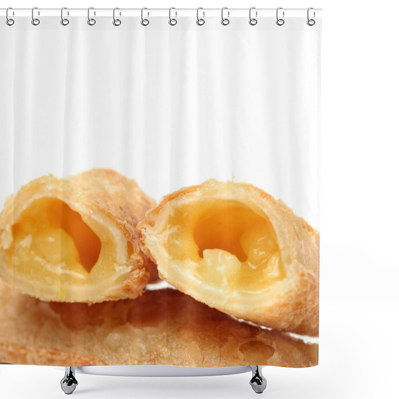 Personality  Pineapple Pies On White Shower Curtains