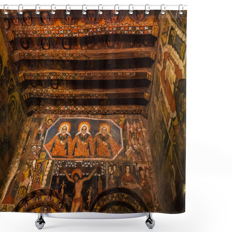 Personality  Debre Berhan Selassie Church In Gondar, Ethiopia. Shower Curtains