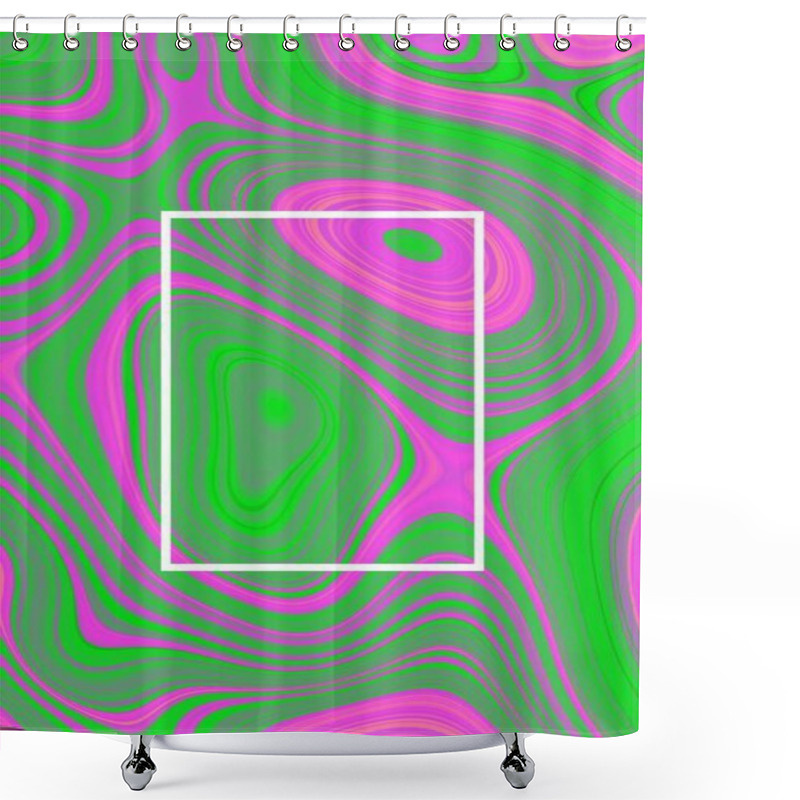 Personality  Abstract Hypnotic Poster Background And Liquid Design, Template Illustration. Shower Curtains