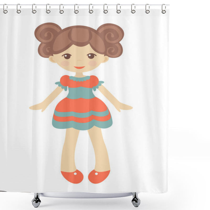 Personality  Rag Doll Shower Curtains