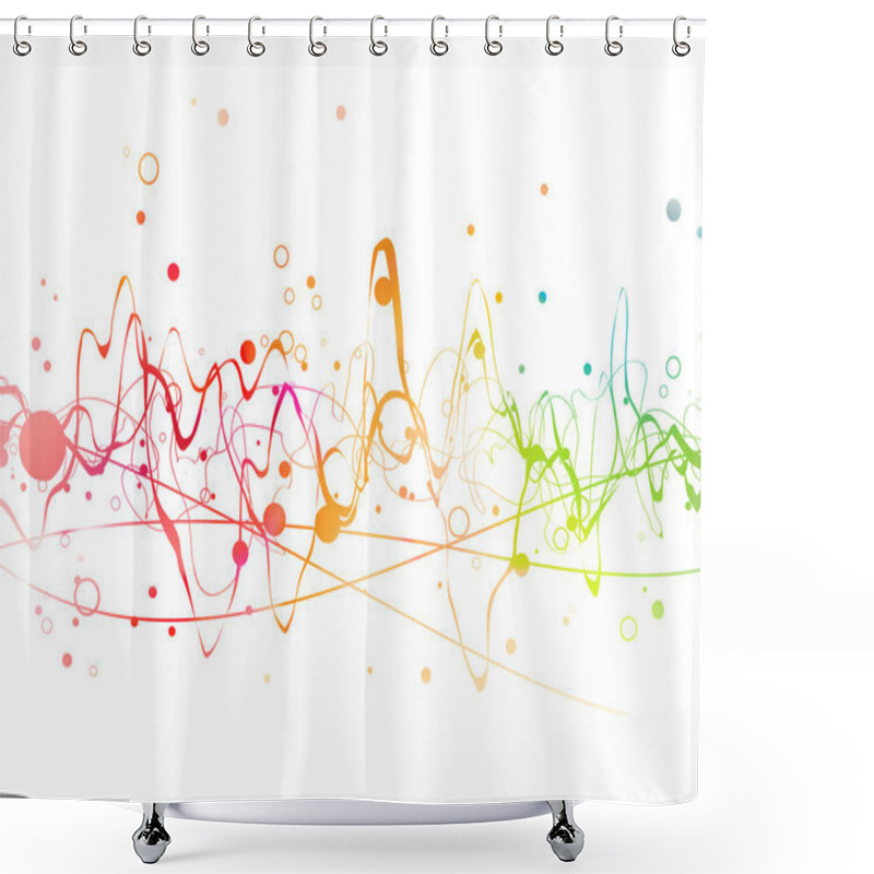 Personality  Abstract Background Shower Curtains