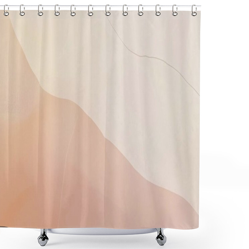 Personality  Soft Pink And Peach Gradient Minimalist Background Shower Curtains