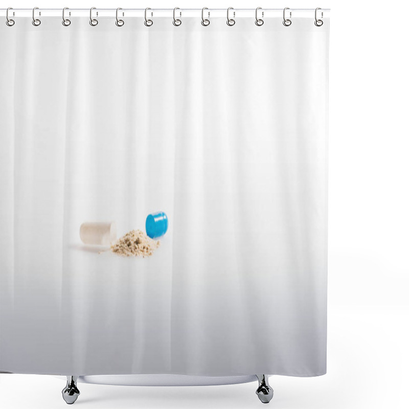 Personality  Open Capsule With Medication Shower Curtains