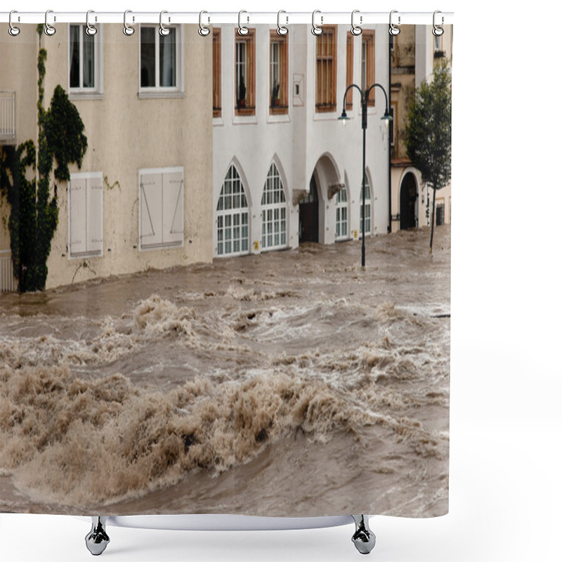 Personality  High Water And Flooding In Steyr Shower Curtains