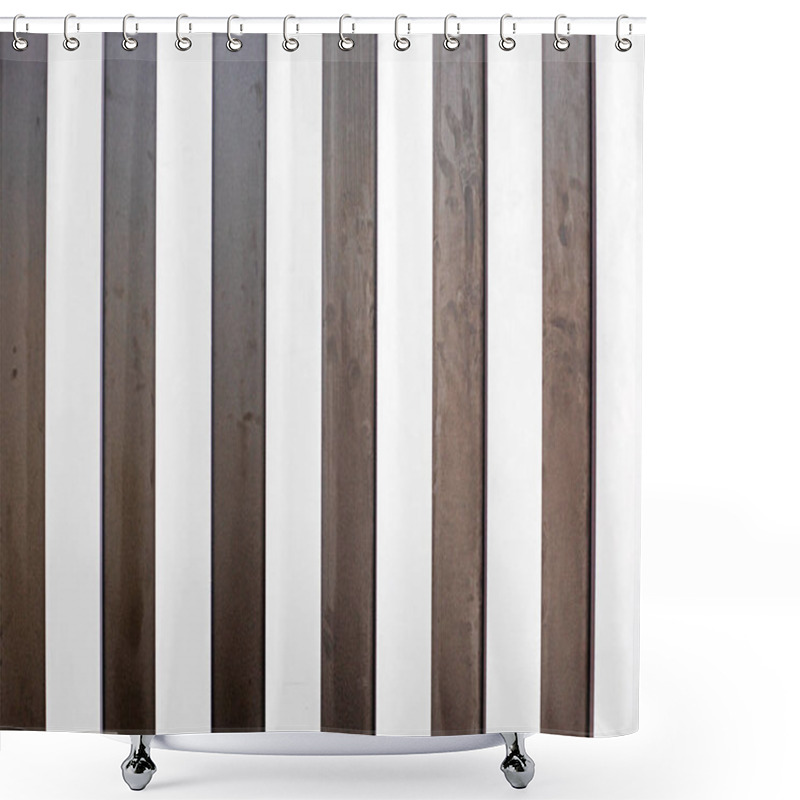 Personality  Abstract Black And White Striped Surface In The Interior Shower Curtains