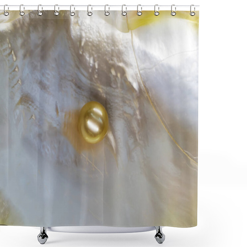 Personality  White Mother Of Pearl Pinctada Maxima Oyster Shower Curtains