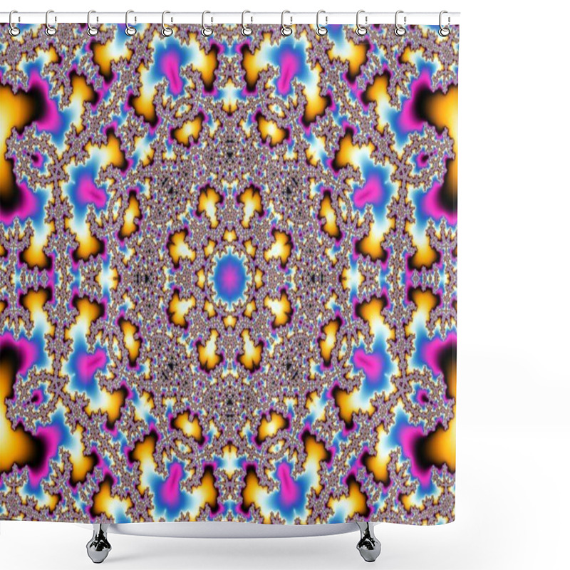 Personality  Fractal Artwork For Creative Design Shower Curtains